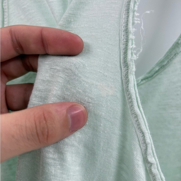 Cp shades oversized Mint Green sleeveless summer beach Tank linen Top sz medium - Picture 14 of 16